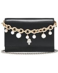 McQueen - Skull Embellished Chained Clutch Bag - Lyst