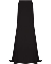 Valentino - Crepe High-Rise Maxi Skirt - Lyst