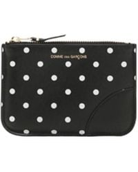 Comme des Garçons - Comme Des Garçons Wallet Polka Dot Printed Coin Zipped Wallet - Lyst