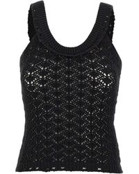 Blumarine - Crochet Tank Top - Lyst