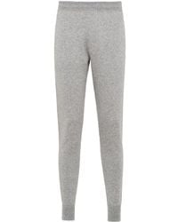 Prada - Logo Patch Knitted Track Pants - Lyst