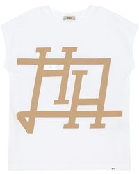 Herno - Logo Printed Crewneck T-Shirt - Lyst
