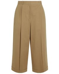The Row - Pleated Culottes Trousers - Lyst