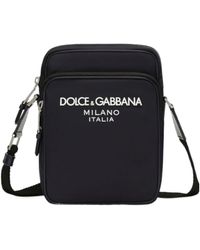 Dolce & Gabbana - Logo-Printed Zipped Shoulder Bag - Lyst