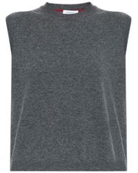 Ferragamo - Crew Neck Knitted Vest - Lyst