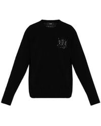 Amiri - Logo Detail Crewneck Jumper - Lyst