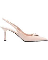 Prada - Pointed High Heel Sandals - Lyst