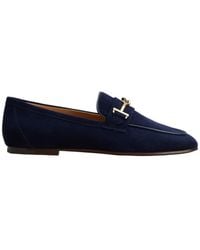 Tod's - Logo Plaque Almond Toe Loafers - Lyst