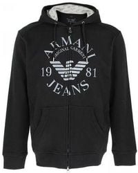 Armani Jeans - Hooded Hoodie - Lyst