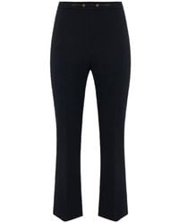 Elisabetta Franchi - Pleated Flared Pants - Lyst