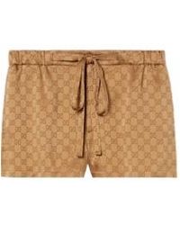 Gucci - Satin Short Shorts - Lyst
