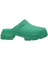 Ganni - City Round Toe Slip-On Mules - Lyst