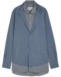 Maison Margiela - Checked Cotton-Poplin Shirt - Lyst