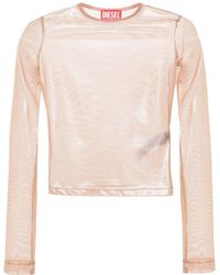 DIESEL - T-Clau-M1 Semi-Sheer Top - Lyst
