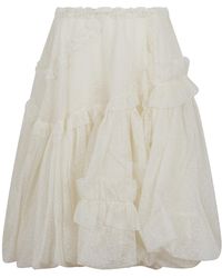 Ermanno Scervino - Ruffled Tulle Skirt - Lyst