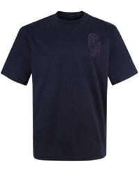 Fendi - Logo Detailed Crewneck T-Shirt - Lyst