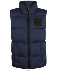 Moose Knuckles - Logo Patch Reversible Down Vest - Lyst