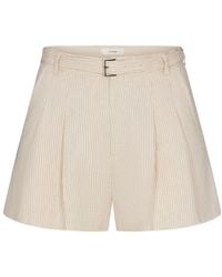 FRAME - The Striped Short - Lyst