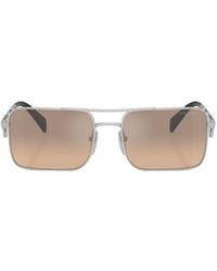 Prada - Eyewear Rectangle Frame Sunglasses - Lyst