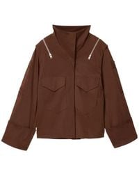 AllSaints - Leighton Zip-Detail High-Neck Jacket - Lyst