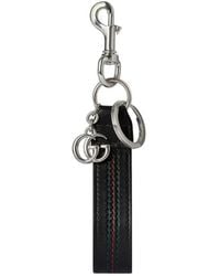 Gucci - Double G Keychain With Web Detail - Lyst