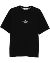 Stone Island - Logo-Printed Crew-Neck T-Shirt - Lyst