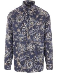 Etro - Floral Printed Paisley Shirt - Lyst