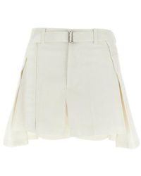 Sacai - Wool Insert Shorts - Lyst