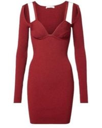 Nensi Dojaka - Cutout Knitted Minidress - Lyst