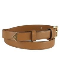Prada - Triangle-Logo Buckle Belt - Lyst