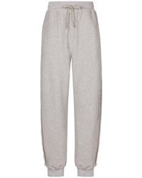 Dolce & Gabbana - Logo-Print Cotton Track Pants - Lyst