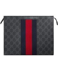 Gucci - Gg Supreme Web Cosmetic Case - Lyst