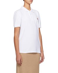 Maison Kitsuné - Maison Kitsuné Fox Head Patch Short-Sleeved Polo Shirt - Lyst
