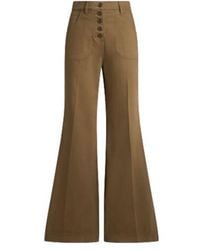Etro - Flared Denim Jeans With Pegaso Buttons - Lyst