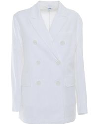 Aspesi - Tailored Double-Breasted Blazer With Notched Lapel - Lyst