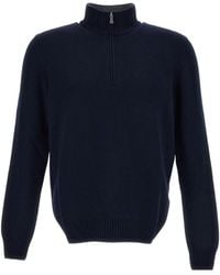 Gran Sasso - High-Neck Half-Zip Jumper - Lyst