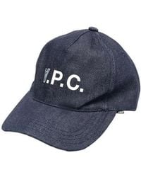 A.P.C. - Logo Printed Baseball Cap - Lyst