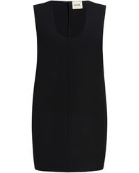 KHAITE - Nyona Scoop-Neck Sleeveless Mini Dress - Lyst