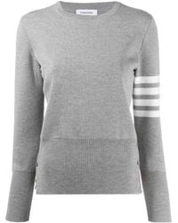 Thom Browne - Milano Stitch Classic 4-Bar Pullover - Lyst