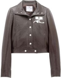 Courreges - Logo Decal Casual Jacket - Lyst