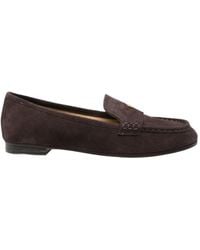 Michael Kors - Jennings Logo-Plaque Suede Loafers - Lyst