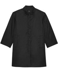 Theory - Lapel Long-Sleeved Coat - Lyst