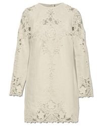 Ulla Johnson - Camie Embroidered Mini Dress - Lyst