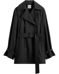 TOTEME - Totême Double-Breasted Belted Coat - Lyst