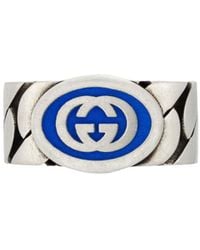 Gucci - Interlocking G Pull-On Style Ring - Lyst