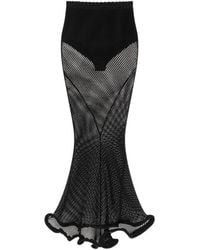 Givenchy - Midi Kickback Skirt - Lyst