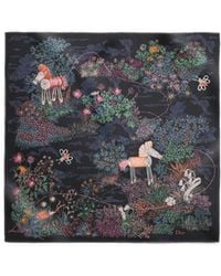 Dior - Charming Garden90 Square Scarf - Lyst