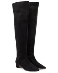 Manolo Blahnik - Gore Suede Over-The-Knee Boots - Lyst
