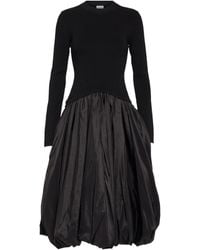 Jonathan Simkhai - Kenlie Taffeta-Trimmed Midi Dress - Lyst