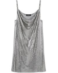 Versace - Medusa Metal Mesh Mini Dress - Lyst